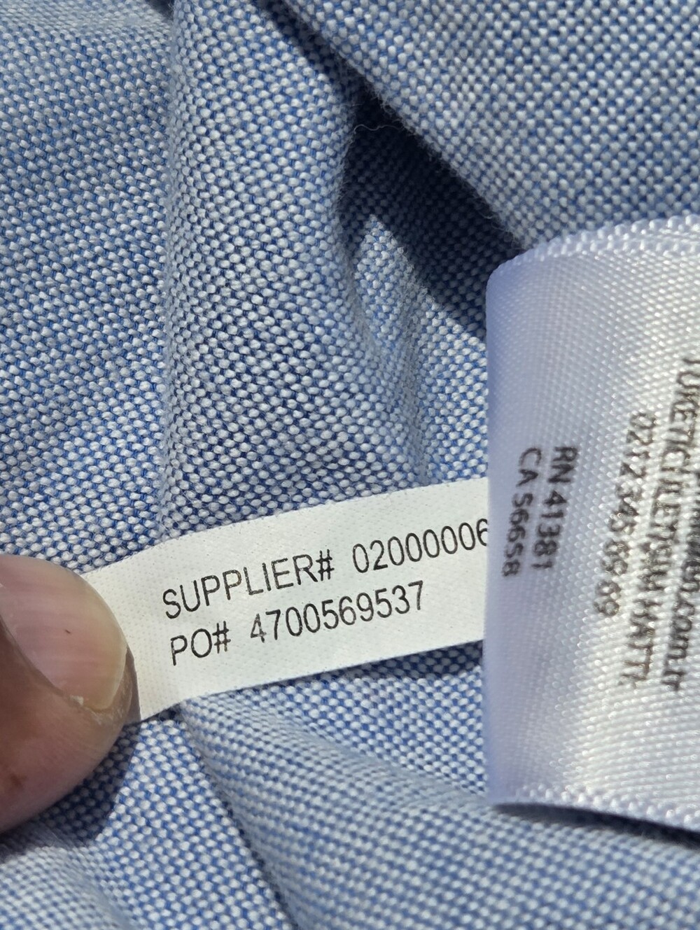 Ralph Lauren Oxford Shirt Men's Large Blue American Flag Embroidered Button Down - Picture 6 of 8